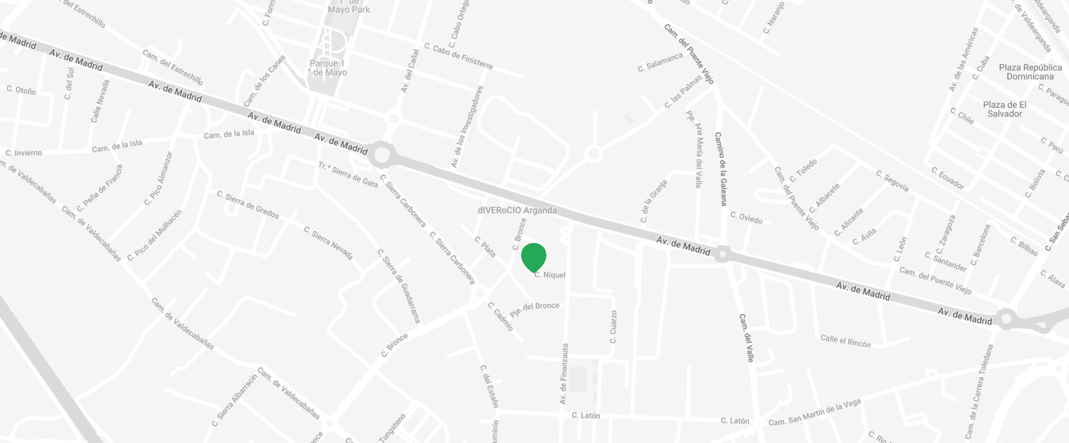 Localización de GreenPLV en Google Maps